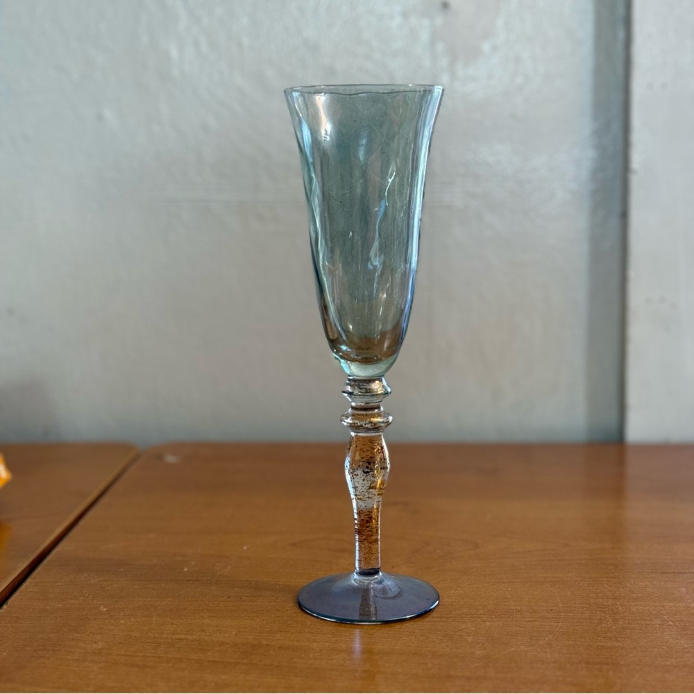 Vintage Mikasa clear glass‎ wine, water goblet